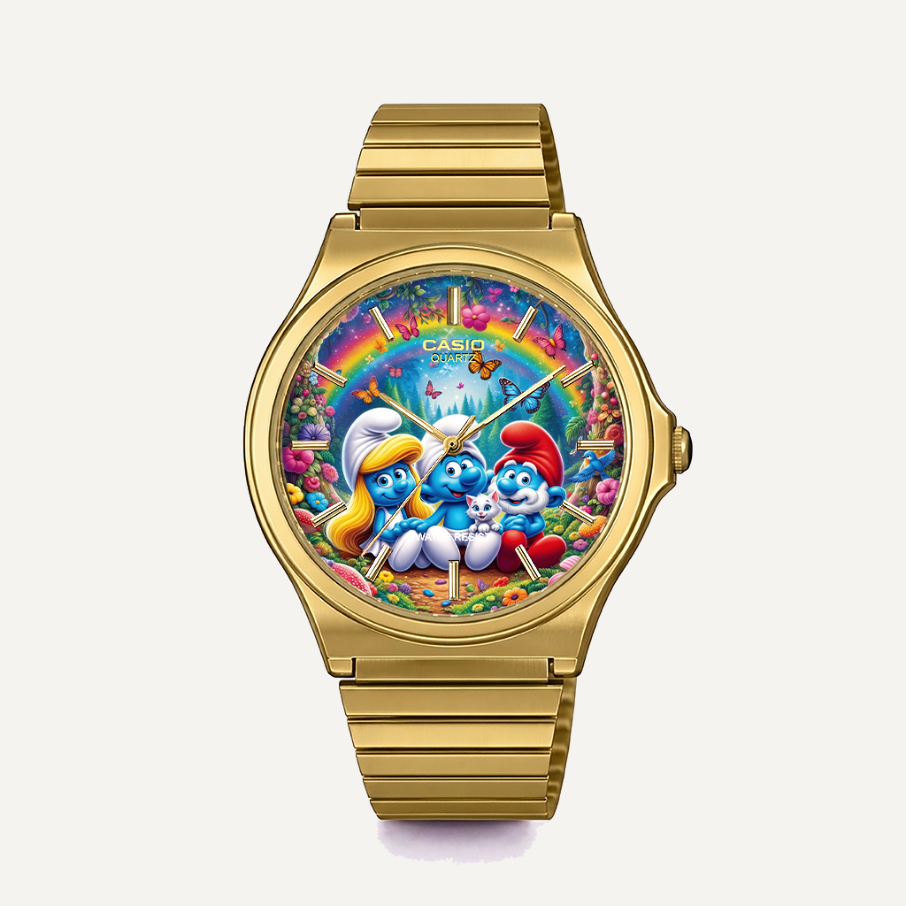 Casio MQ-24 Gold Şirinler-2 | Club Wear Custom