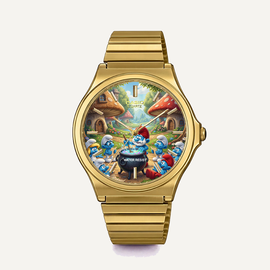 Casio MQ-24 Gold Şirinler | Club Wear Custom