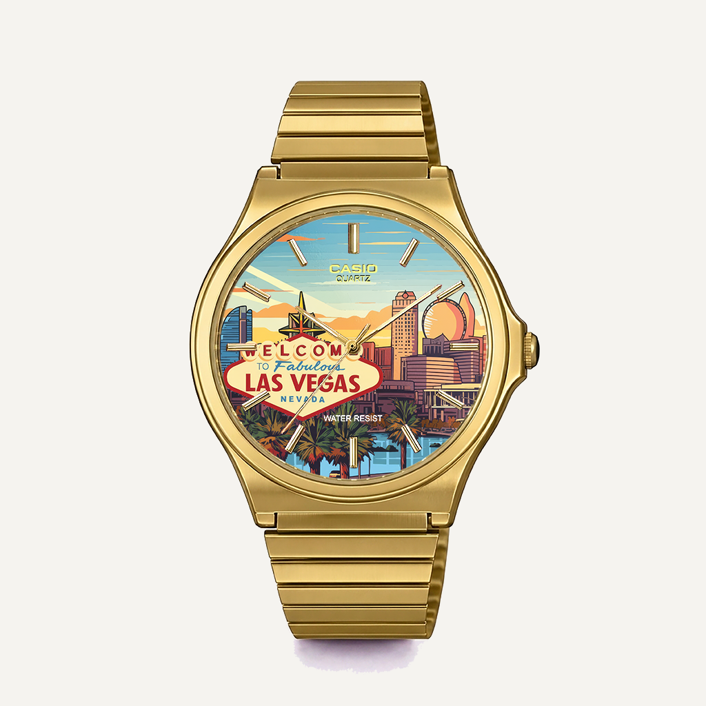 Casio MQ-24 Gold Las Vegas | Club Wear Custom