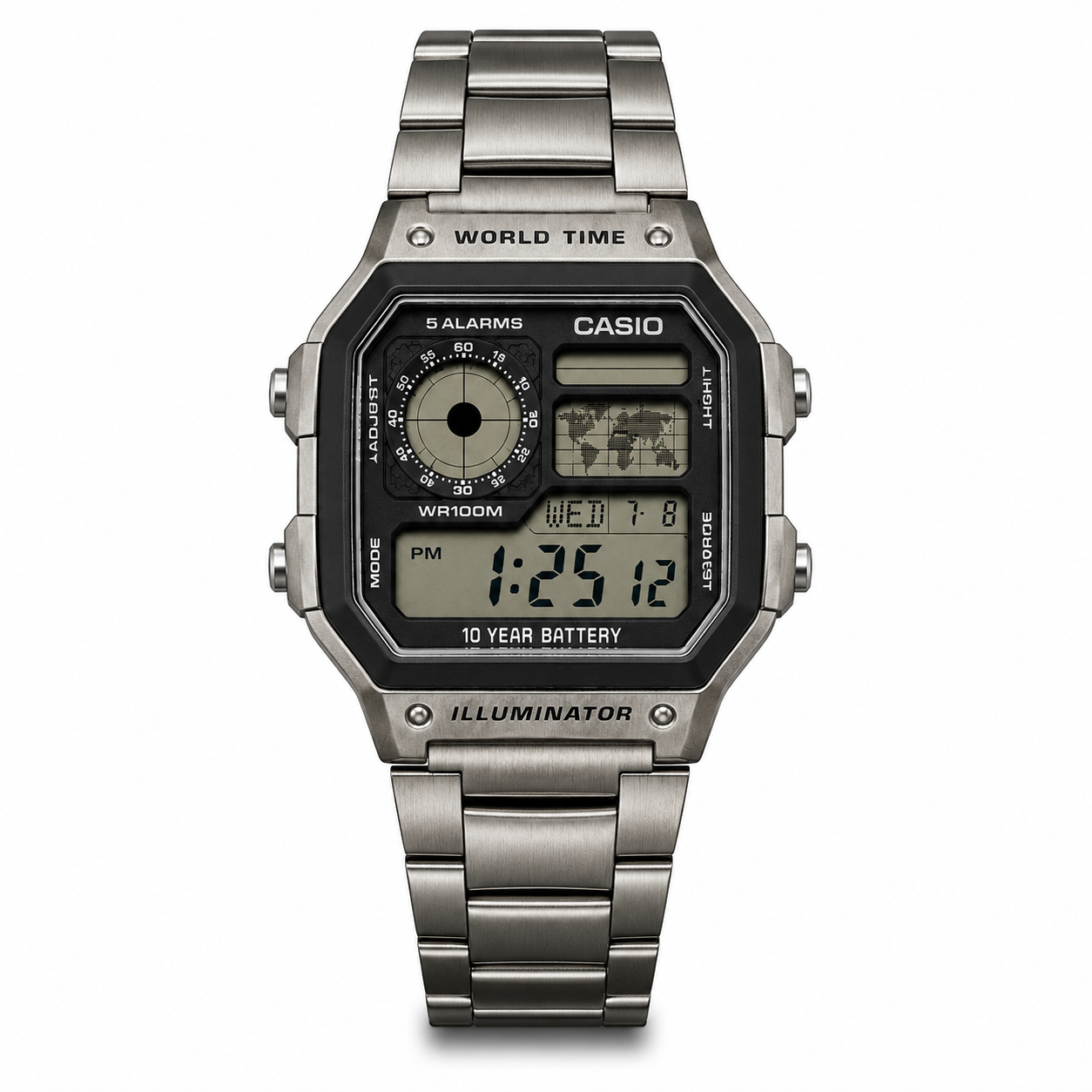 Casio AE-1200WHD-1AV World Time “Casio Royale”