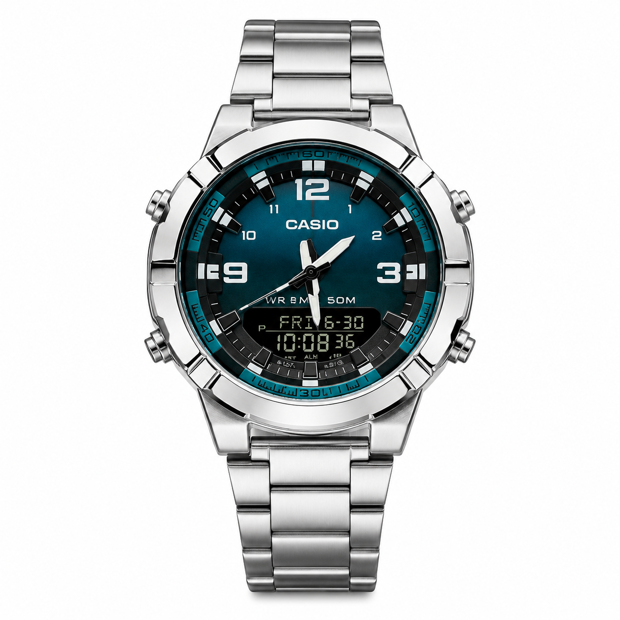 Casio AQ-S810D-2A Blue Dial Ana-Digi