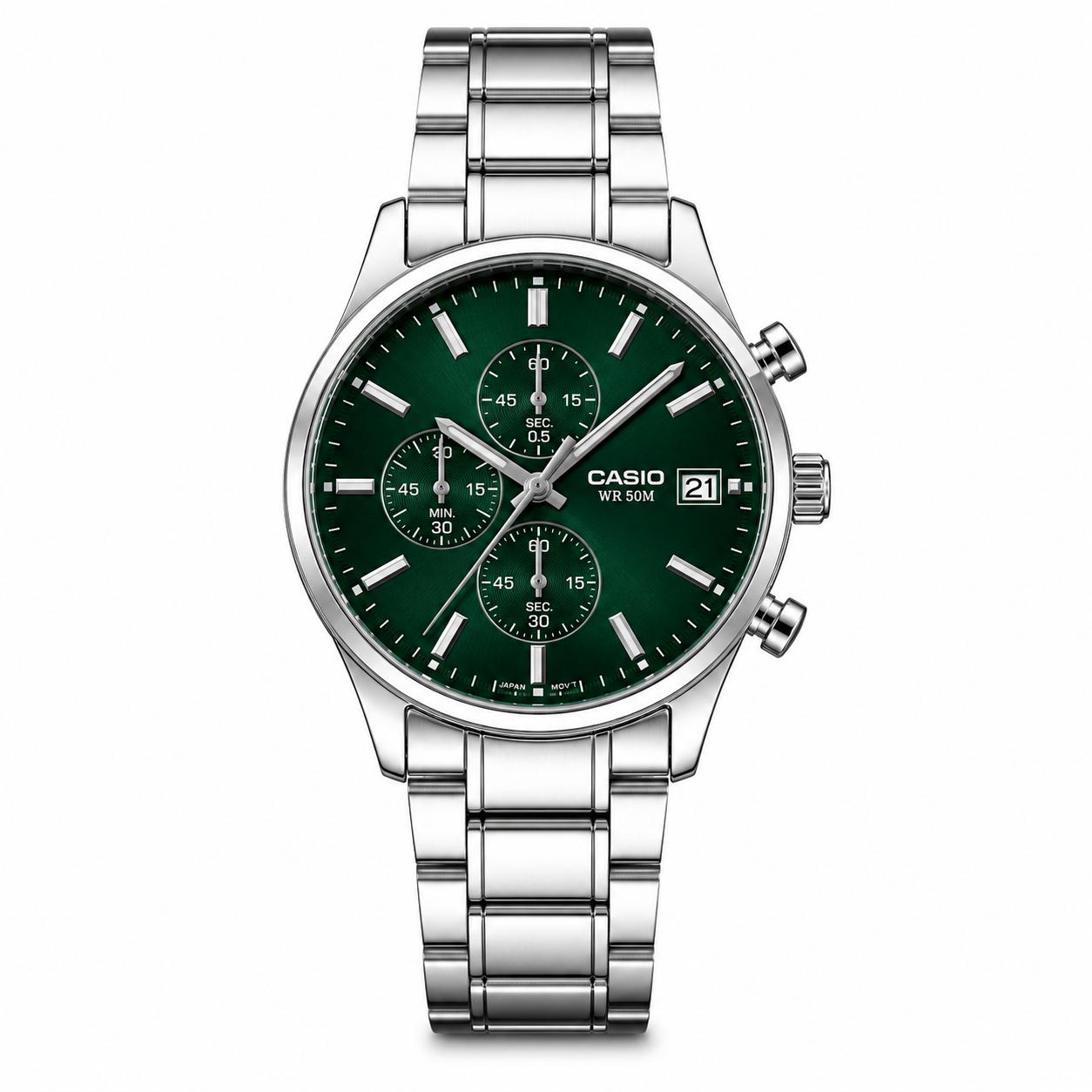 Casio MTP-VD300D-3E Chronograph Green