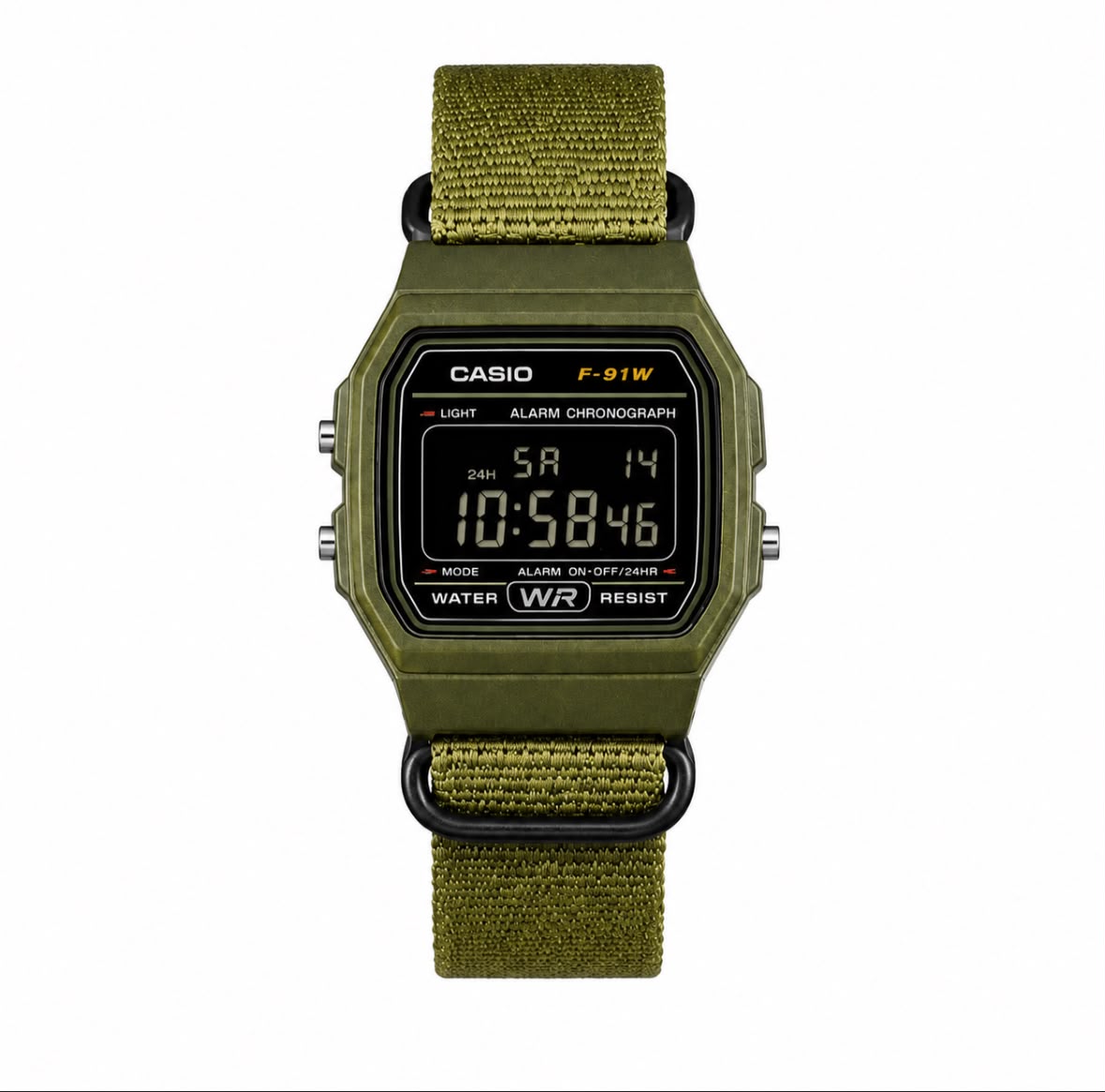 Casio F-91W Tactical Green