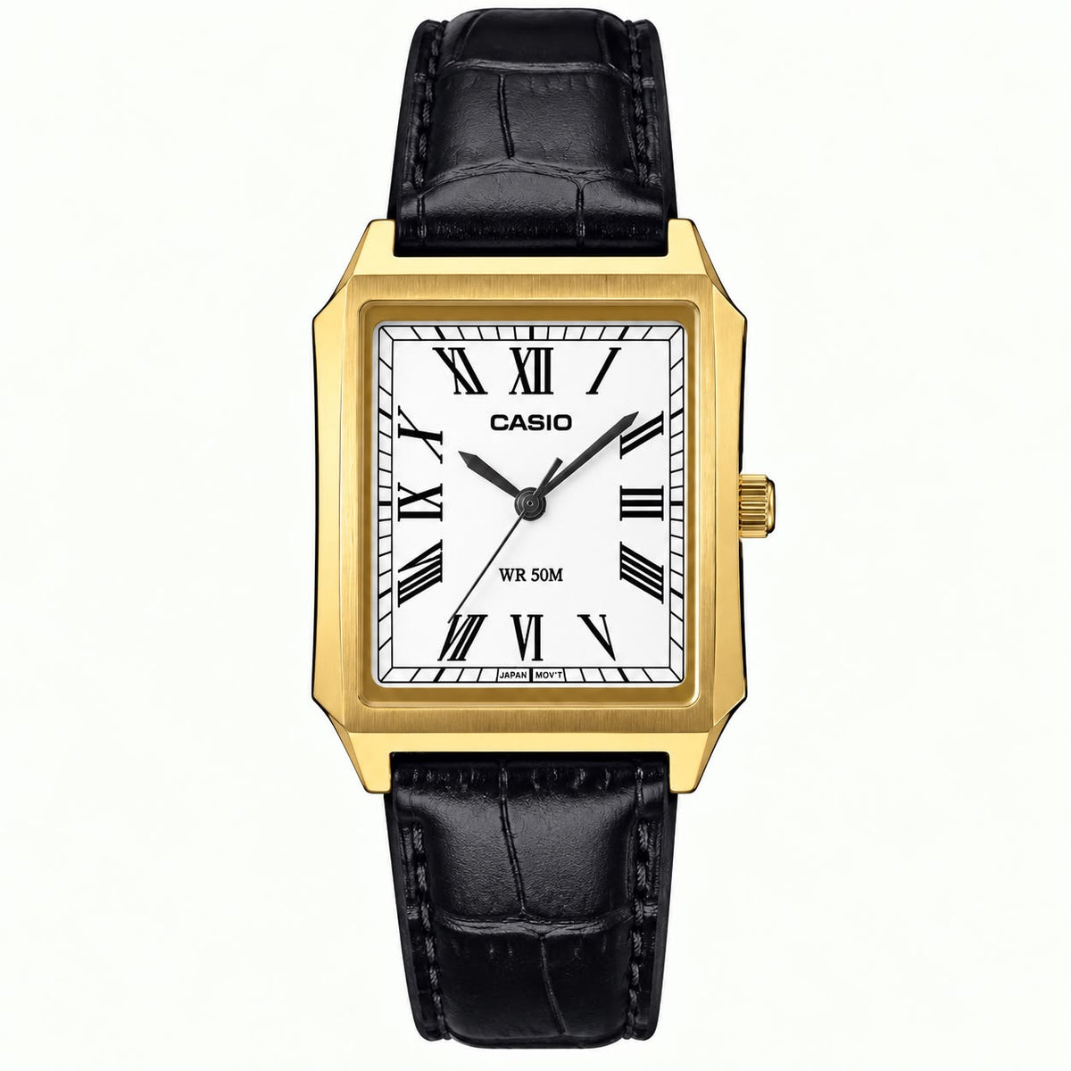 Casio MTP-B190GL-7BVDF Gold Siyah Deri Kol Saati