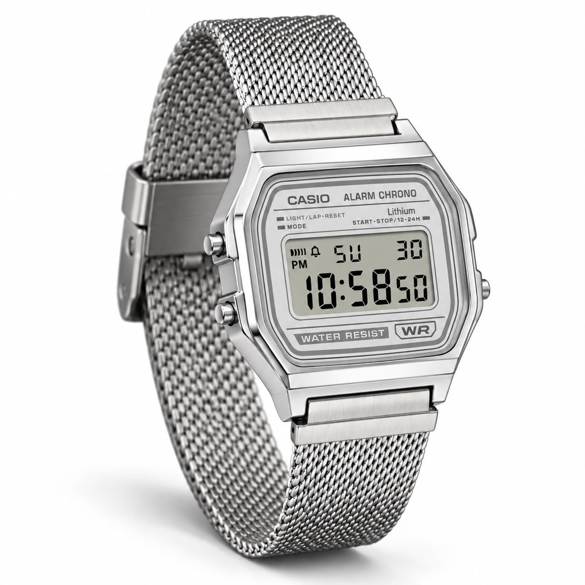 Casio A168WEM Çelik Hasır Kordon by Club Wear