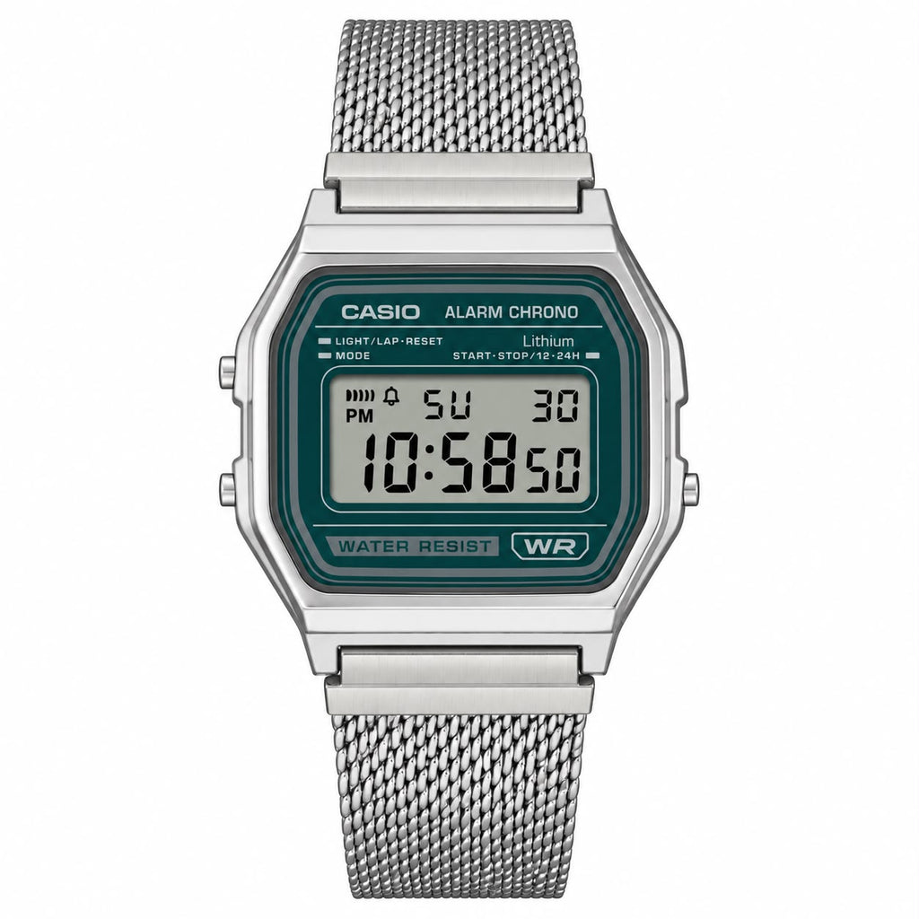 Casio A168WEM Çelik Hasır Kordon by Club Wear