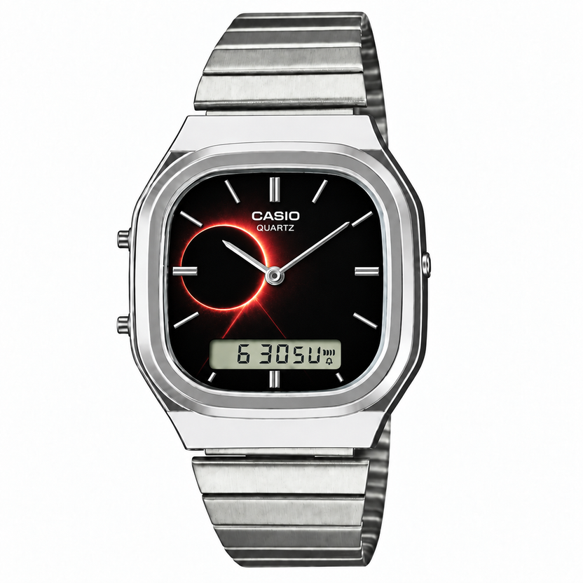 Casio AQ-240 Eclipse Silver by Club Wear
