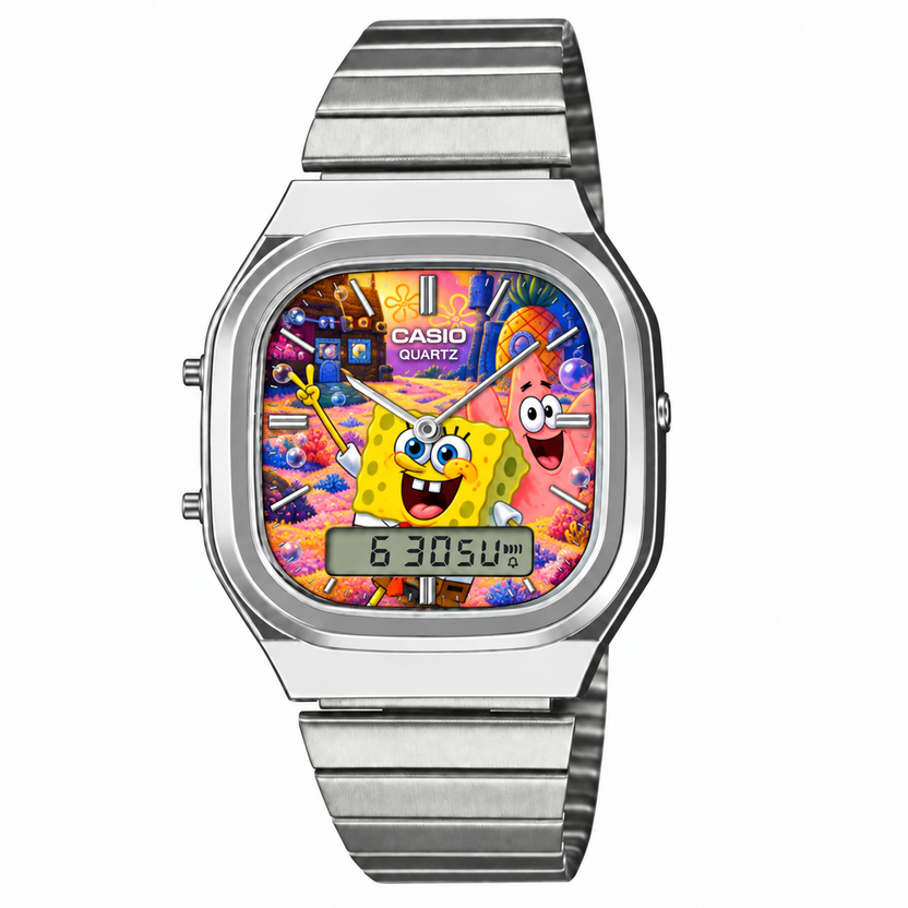 Casio AQ-240 Sünger Bob Silver by Club Wear