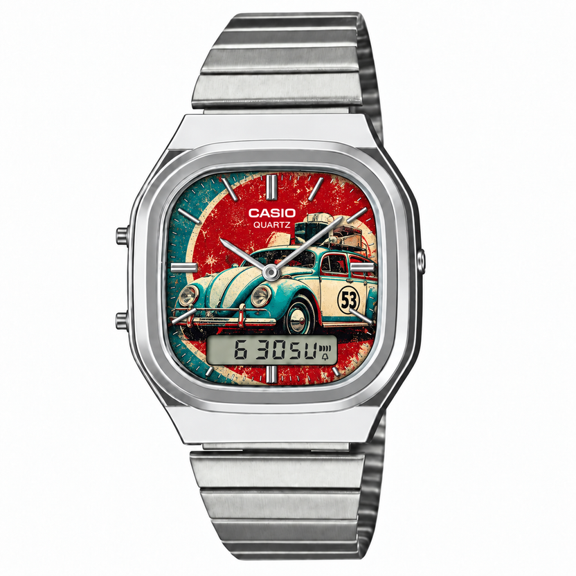 Casio AQ-240 Nostalji Arabalar Silver by Club Wear