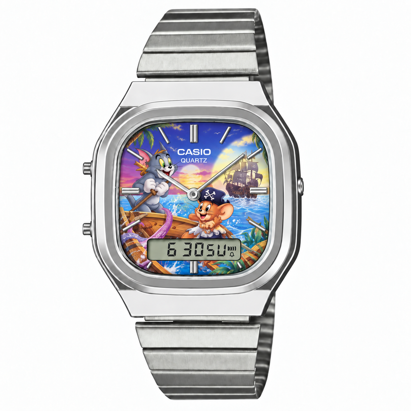 Casio AQ-240 Tom ve Jerry 3 Silver by Club Wear