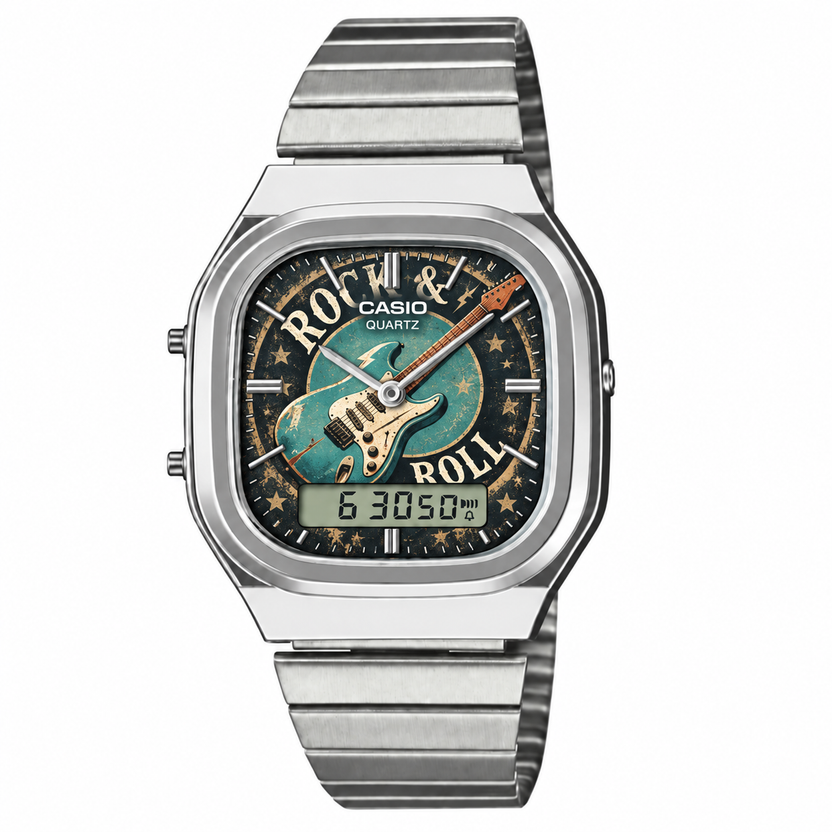 Casio AQ-240 Rock & Roll Silver by Club Wear