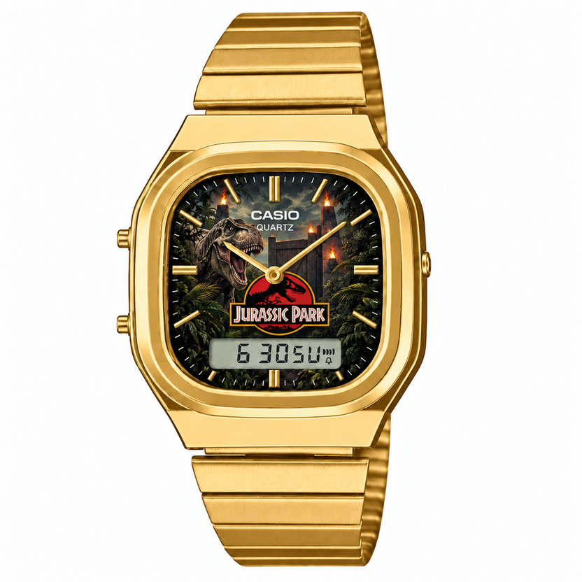 Casio AQ-240 Jurassic Park Gold by Club Wear