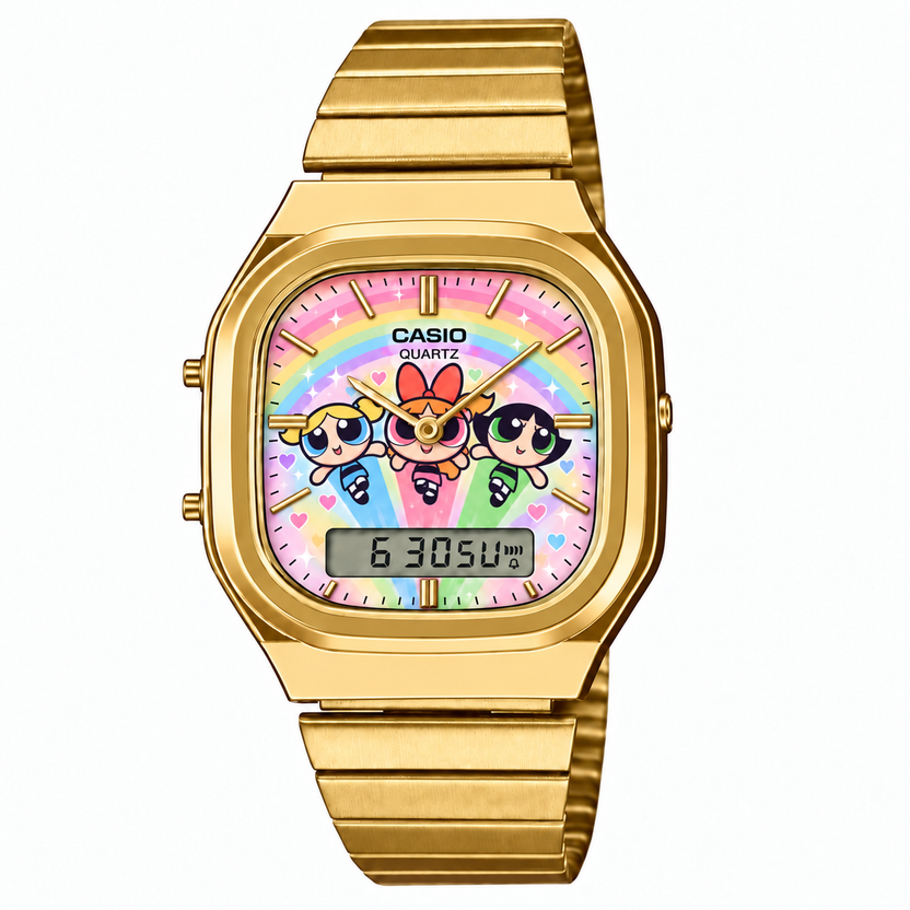 Casio AQ-240 Powerpuff Girls 1 Gold by Club Wear