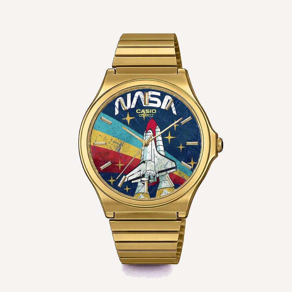Casio MQ-24 Gold NASA | Club Wear Custom