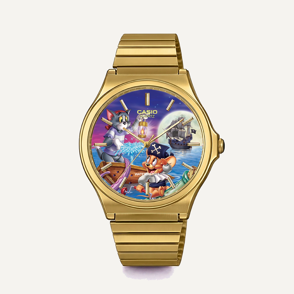 Casio MQ-24 Gold Tom ve Jerry-3 | Club Wear Custom